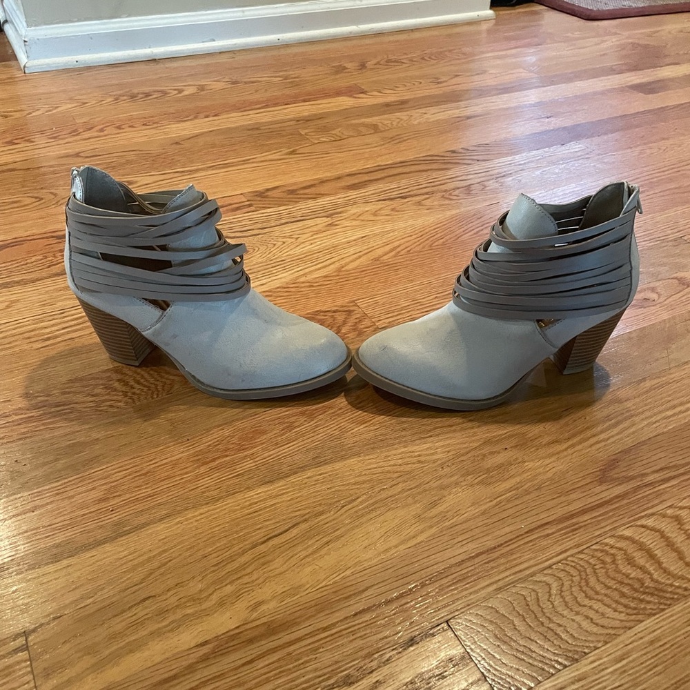 Tan booties